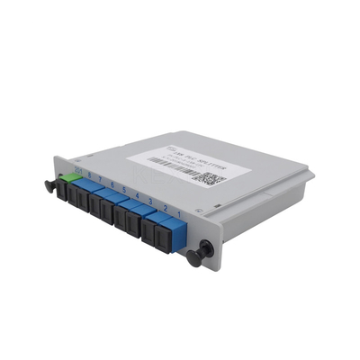 نوع بطاقة موصل الألياف الضوئية LGX PLC Splitter FTTH 1x8 SC UPC