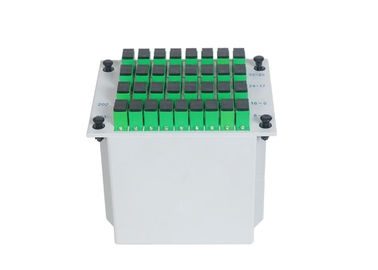 مقسم الألياف الضوئية SC APC 1 × 32 وضع واحد منخفض PDL تصميم مضغوط