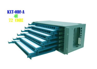Rj45 Ethernet Cable Patch Panel Rack Wall Mount 4U 72 Core 9.8kg الوزن
