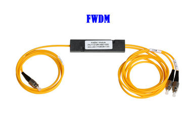 FWDM قسم الطول الموجي معدد FC APC T1550 TV 1 * 2 عزل 45dB