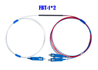 FBT 1 × 2 Coupler Fiber Optical WDM Mini 0.9 50/50 SC APC Connector 1310 1490 1550