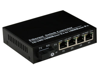 1000Mbps 4 Port Online SFP Fiber Optic Transceiver Module SX / LX Data Buffer 256K