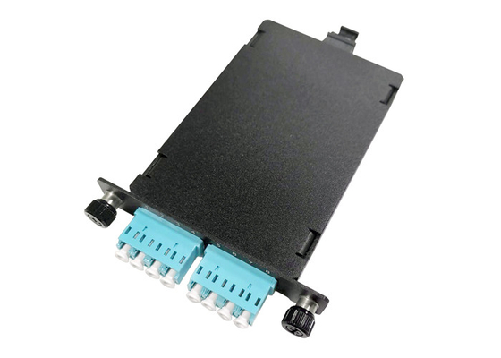 1U 96 Core Fiber Optic MTP MPO Patch Cord Drawer Rack OM3 8 * 8F 8 * 12F 4 * 24F 100Gbps