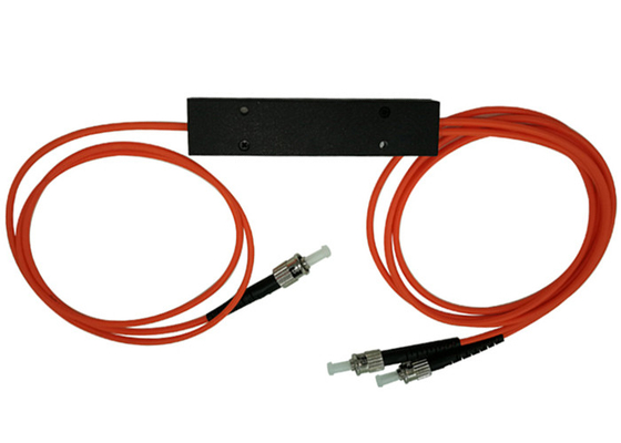 CCTV Multimode FBT 1 * 2 Coupler WDM Fiber Optic 50/125 850nm لشبكة FTTH FTTB FTTX
