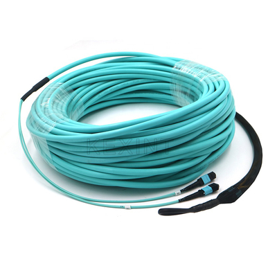 12 النوى 24 النوى الأزرق كابل الألياف OM3 مع غلاف خارجي LSZH PVC