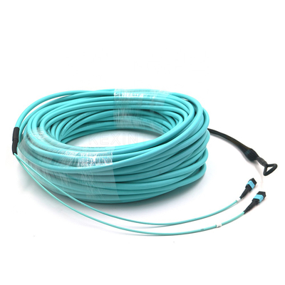 12 النوى 24 النوى الأزرق كابل الألياف OM3 مع غلاف خارجي LSZH PVC