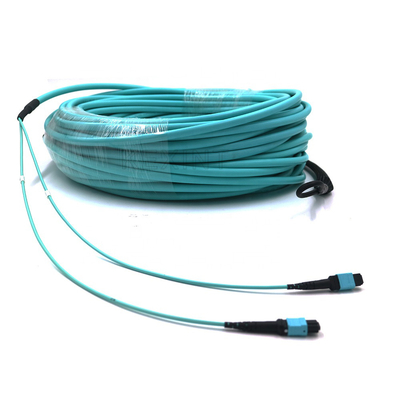 12 النوى 24 النوى الأزرق كابل الألياف OM3 مع غلاف خارجي LSZH PVC