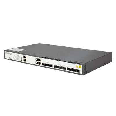 10 جيجابت إيثرنت 8 منافذ 1U GPON OLT FTTH متوافق مع أنواع مختلفة من ONT