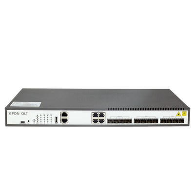 10 جيجابت إيثرنت 8 منافذ 1U GPON OLT FTTH متوافق مع أنواع مختلفة من ONT