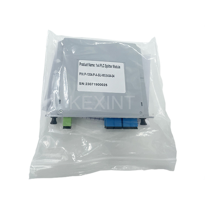 KEXINT FTTH LGX نوع بطاقة PLC الخائن البصرية 1x4 SC UPC G657A1 الألياف البصرية PLC الفاصل