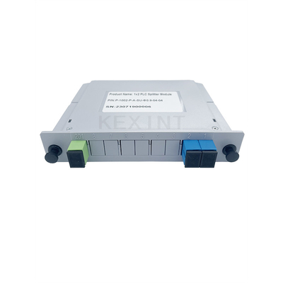 KEXINT 1x2 Fiber Optical PLC Splitter SC / UPC Single Mode G657A1 FTTH LGX Card Type