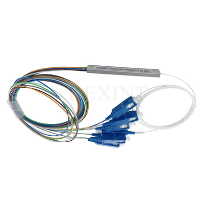 جهاز الفصل للألياف ذات الوضع الواحد 1x6 نوع ميني Sc Upc Connector G657a1
