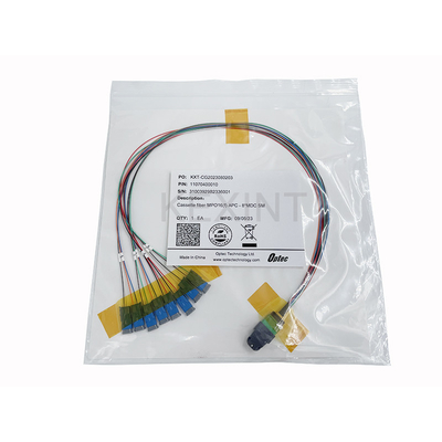 KEXINT MTP (MPO) APC الإناث إلى MDC 16 Fiber Breakout وضع واحد (9/125) سلك التصحيح بالألياف الضوئية