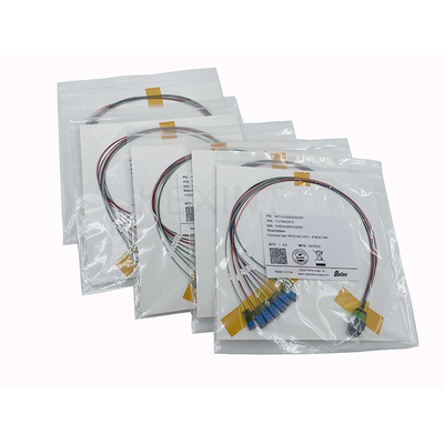 KEXINT MTP (MPO) APC الإناث إلى MDC 16 Fiber Breakout وضع واحد (9/125) سلك التصحيح بالألياف الضوئية