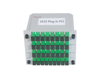 مقسم الألياف الضوئية SC APC 1 × 32 وضع واحد منخفض PDL تصميم مضغوط