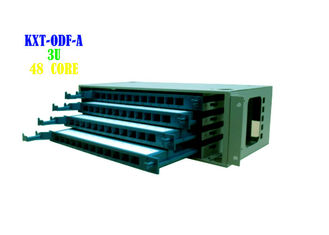 خزانة لوحة التصحيح الليفي بـ 48 منفذًا ، لوحة الألياف SC ODF 3U 48 Core