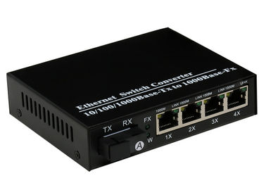 1000Mbps 4 Port Online SFP Fiber Optic Transceiver Module SX / LX Data Buffer 256K