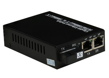 SM نوع الألياف البصرية SFP وحدة 1000M 2 Port Media Converter SC RJ45 Connector