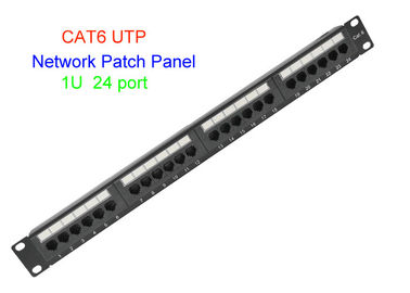 1U 19 بوصة UTP Copper Lan Cable 2U CAT5E CAT6 24 48 Port RJ45 Network Patch Panel