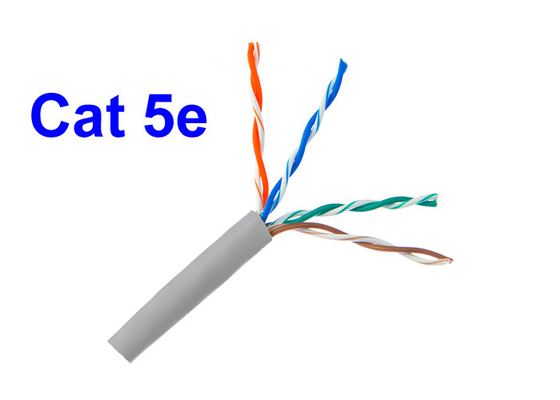 موصل كبل الشبكة المحلية النحاسي Cat5E UTP 24 AWG 0.505mm لحماية البيئة