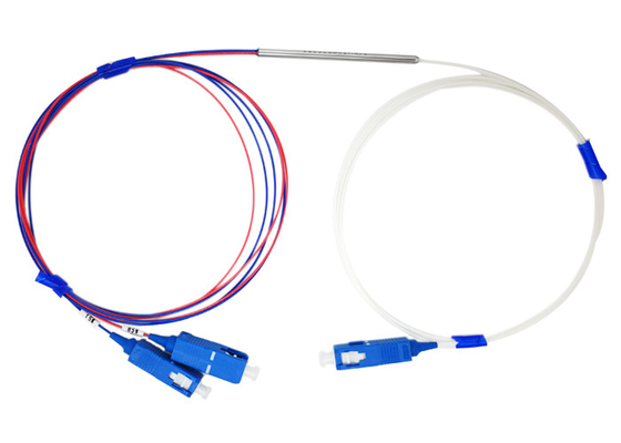 18dB Directivity Coupler Fiber Optical WDM FBT 15/85 1 × 2 Mini 0.9 SC / UPC Connector