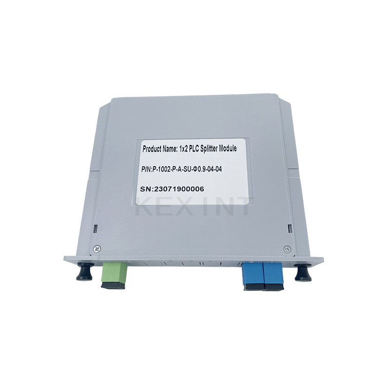 KEXINT 1x2 Fiber Optical PLC Splitter SC / UPC Single Mode G657A1 FTTH LGX Card Type